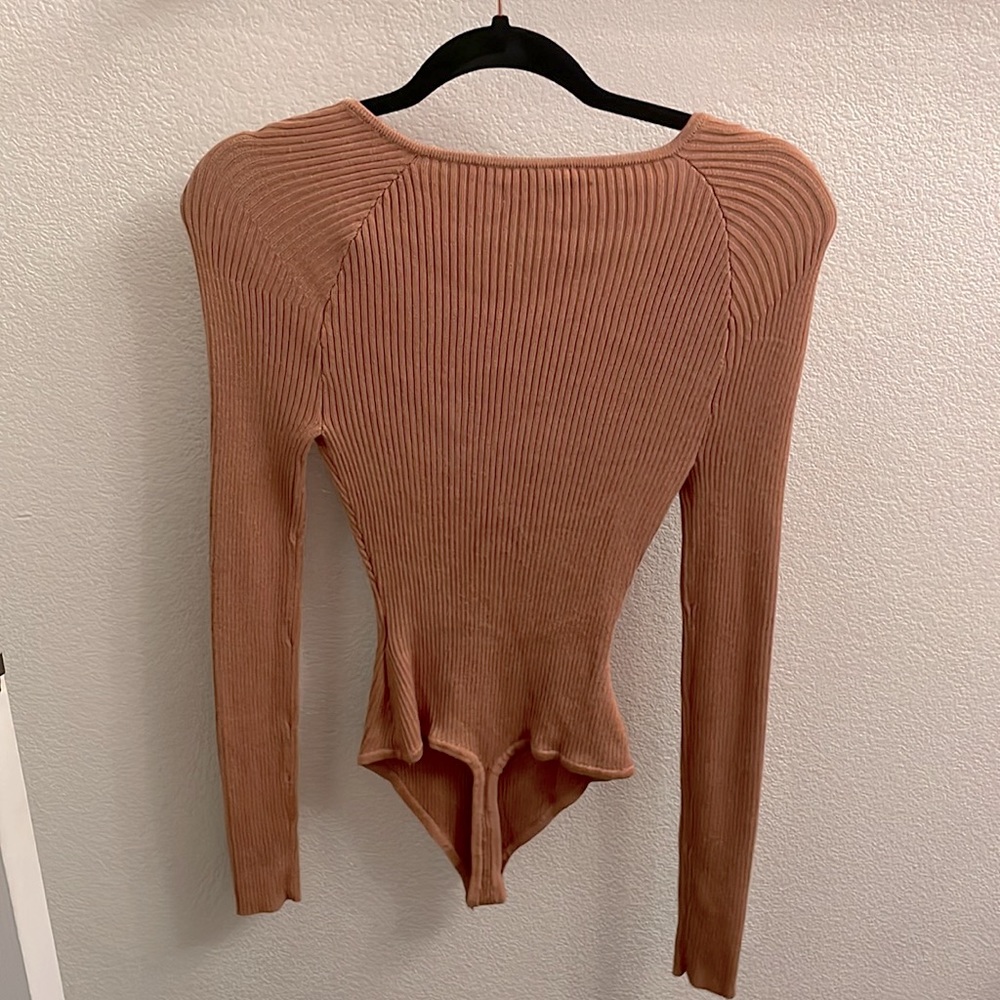 Abercrombie Strappy Cinched Front Sweater Bodysuit - Picture 6 of 6